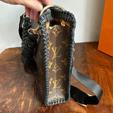 The Swan Crossbody - Vintage Monogram in Black
