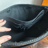The Peacock Messenger/Laptop Bag in Cobalt Damier