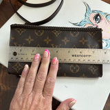 The Junco Crossbody - Vintage LV Monogram in Dark Brown