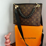 The Swan Crossbody - Vintage Monogram in Black