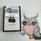 Black/Gold GG Earrings