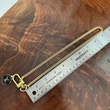 Repurposed LV Clasp on Gold-Filled Chain