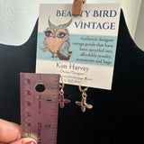 Upcycled LV Quatrefoil Charm Earrings