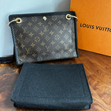 The Swan Crossbody - Vintage Monogram in Black