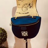 Navy Nylon GG Sling Bag