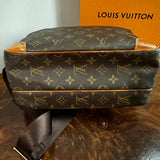 The Chat Crossbody - Vintage Monogram in Tan