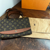 The Junco Crossbody - Vintage Monogram in Whiskey
