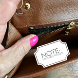 The Junco Crossbody - Vintage Monogram in Whiskey