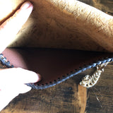 The Falcon with Back Pocket - Golden Vintage Wristlet/Crossbody/Clutch