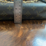The Swan Crossbody - Vintage Monogram in Black with "LV-like" Charm