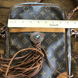 The Macaw - Monogram Crossbody Bag with Antique Copper