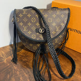 The Dove - Vintage Monogram in Black Crossbody