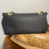 The Crane - Vintage Black Micro GG Shoulder/Crossbody Bag