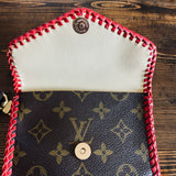 The Cardinal - Red Vintage Card Holder/Wallet/Keychain