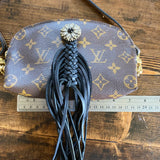 The Junco - Vintage Monogram in Black Crossbody Bag