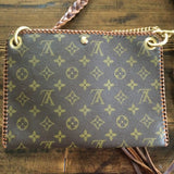 The Nuthatch - Vintage Monogram in Caramel Crossbody