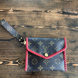 The Cardinal - Red Vintage Card Holder/Wallet/Keychain