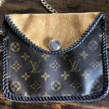 The Falcon with Back Pocket - Golden Vintage Wristlet/Crossbody/Clutch