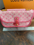 The Junco - Vintage Pink Monogram Mini Lin Canvas