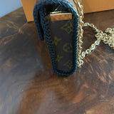 The Canvasback Shoulder/Crossbody Bag - Vintage Monogram in Black