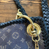 The Peacock - Vintage Mini Lin Hobo Crossbody