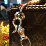 The Swan - Vintage Monogram Turquoise Crossbody