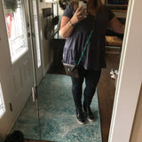 Kathy's Special Falcon - Turquoise Monogram Wristlet/Crossbody/Clutch with back pocket