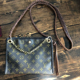 The Nuthatch - Vintage Monogram Brown Crossbody