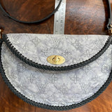 The Dove - Vintage Embroidered Monogram Lambskin Crossbody/Shoulder Bag