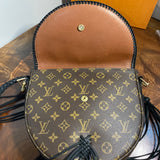 The Dove - Vintage Monogram in Black Crossbody