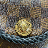 The Falcon with back pocket - Black Damier/Monogram Mix Wristlet/Crossbody/Clutch