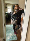 The XL Nuthatch - Vintage Monogram in Caramel Crossbody