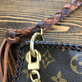 The Peacock - Vintage Monogram Hobo Crossbody - Gold Hardware