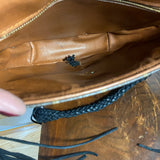 The Dove - Vintage Monogram in Black Crossbody