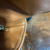The Dove - Vintage Monogram in Black Crossbody