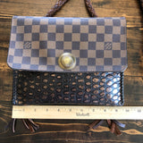 The Warbler Crossbody/Clutch in Damier Ebene
