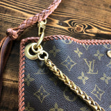 The XL Nuthatch - Vintage Monogram in Caramel Crossbody