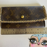The Junco Wallet - Vintage Monogram in Gold