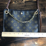 The Nuthatch - Vintage Monogram Brown Crossbody