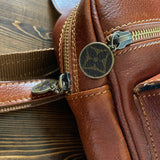 The Stork - Italian Leather Sling Bag with LV Monogram Embellishment