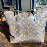 The Nightingale Tote - Vintage Monogram in Black