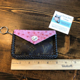 Pink Dot Vintage Card Holder/Key Chain