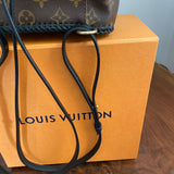 The Loon - Vintage Monogram Mini Backpack in Black