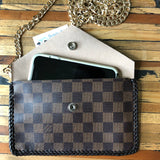 The Wren - Damier/Monogram Mix Vintage Wristlet/Crossbody/Clutch