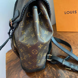 The Loon - Vintage Monogram Backpack in Black MM