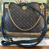The Peacock - Vintage Mini Lin Hobo Crossbody