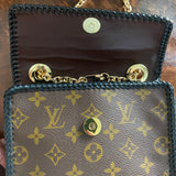 The Canvasback Shoulder/Crossbody Bag - Vintage Monogram in Black