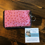 Pink Dot Vintage Card Holder/Key Chain