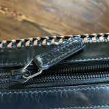 The Raven - Vintage Black Patent Gucci with Rose Gold Shoulder Bag