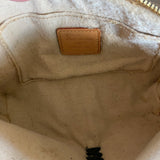 The Junco - Vintage Monogram in Black Crossbody Bag